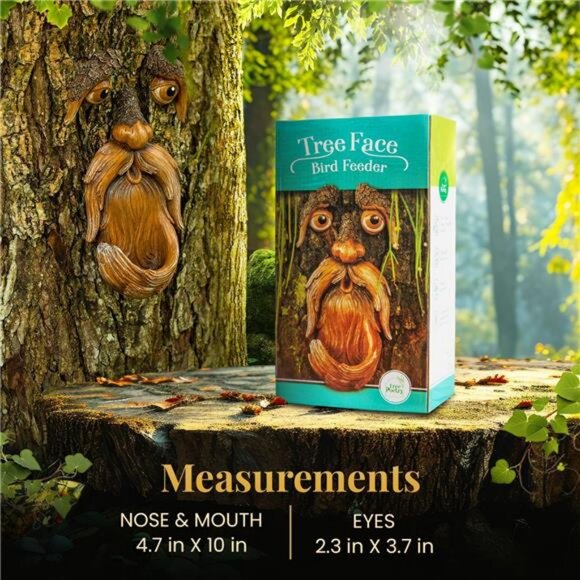 Tree Face, Tree Faces Outdoor, Tree Art, Tree Decorations Outdoor, Tree Faces, - Picture 6 of 7